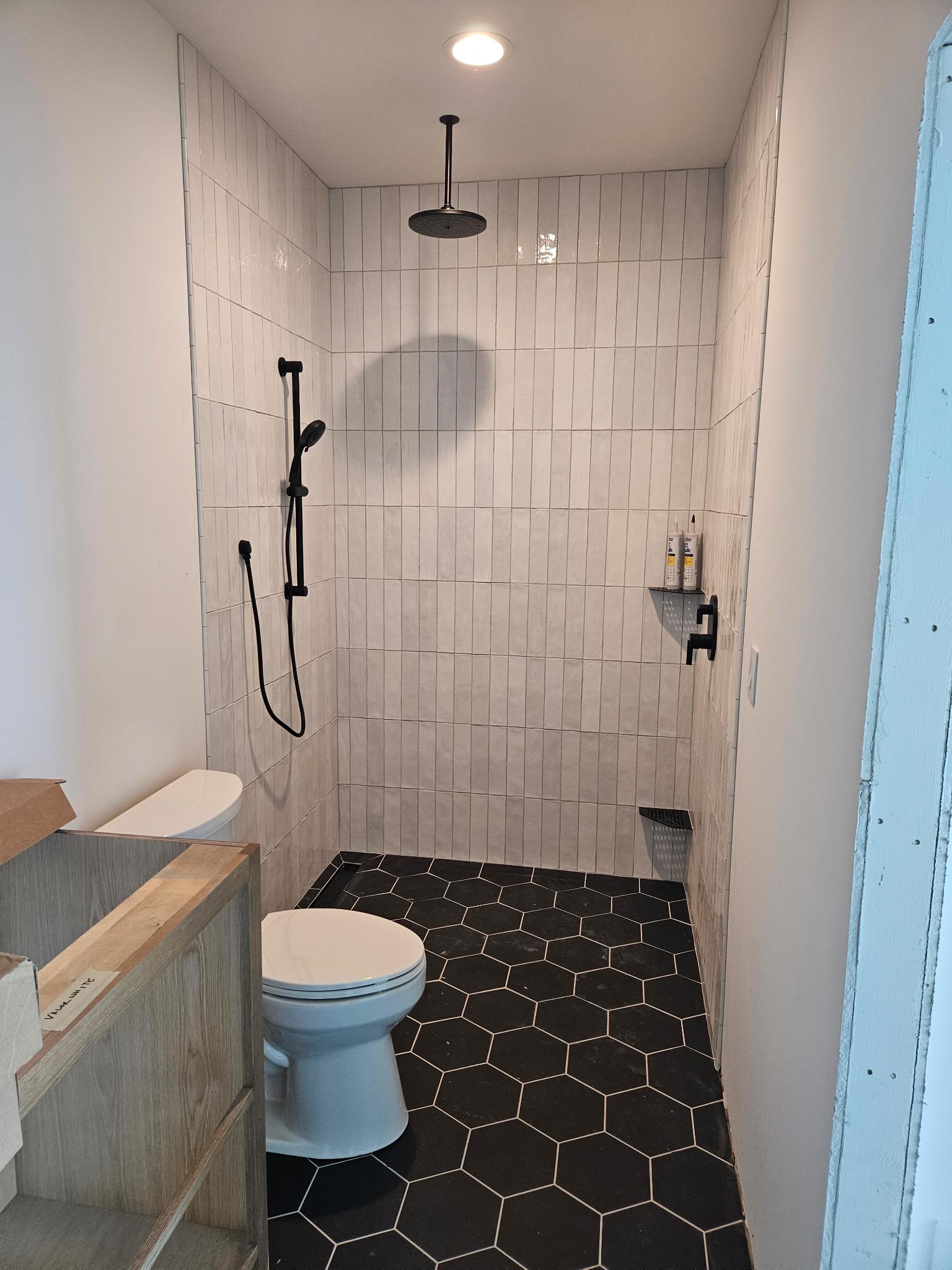 Hex Tile Bathroom