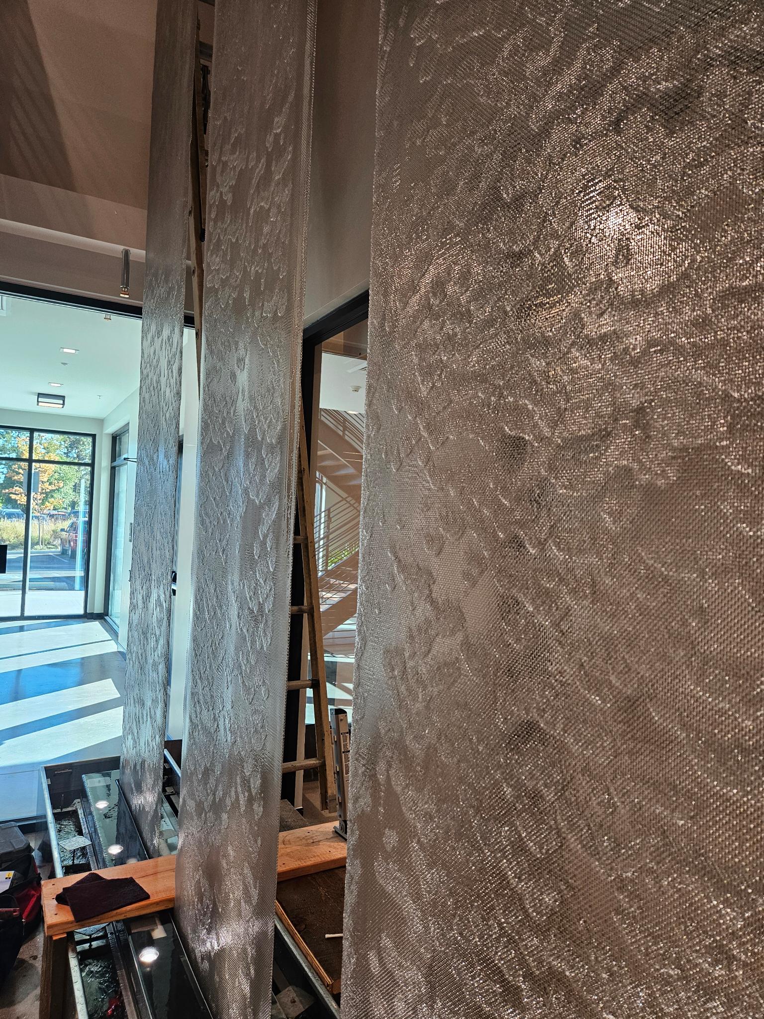 Textured Glass Wall